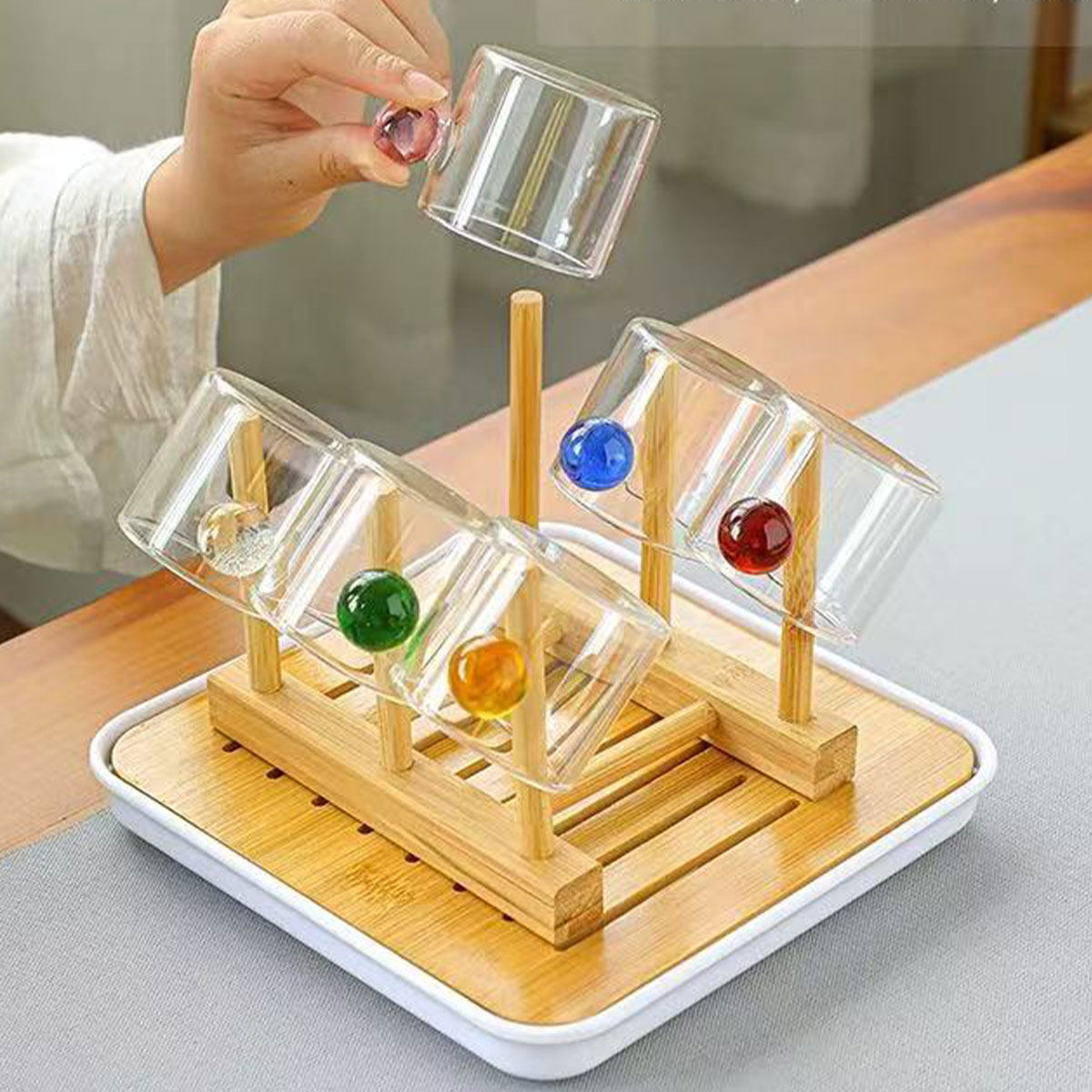 Highball Glass Set - أكواب حليب زجاجية ملونة عالية الجودة