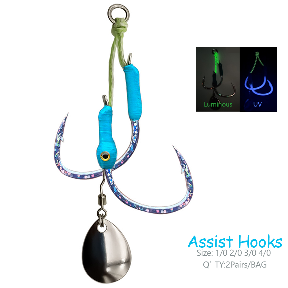Jigger Double Sided - 2 زوج/حقيبة القفز إغراء مساعدة هوك