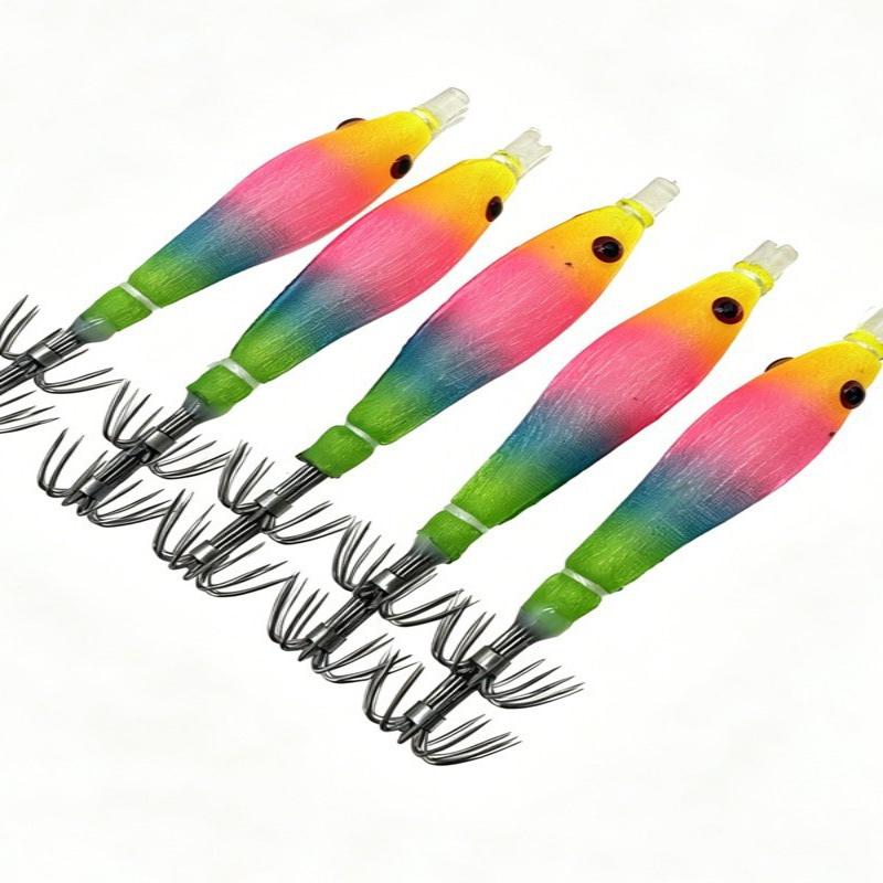 جديد 5 قطع طُعم صيد الحبار وال - مراجعة Jigger Double Sided وسعره