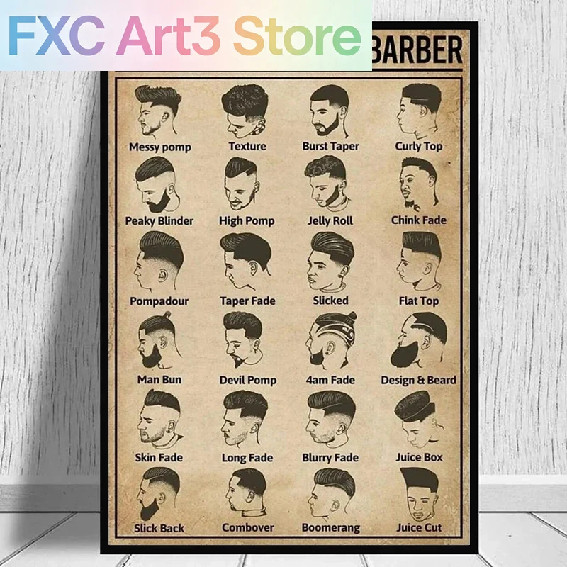 ملصق حلاق بدون إطار، بتصميمات  - مراجعة Home Barbershop وسعره
