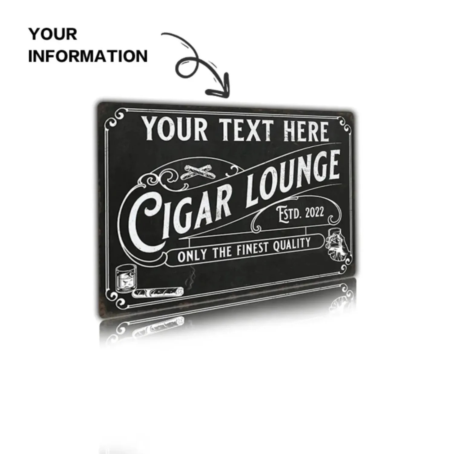 CIFbuy لوحة ألومنيوم مخصصة للس - مراجعة Home Bar Lounge وسعره