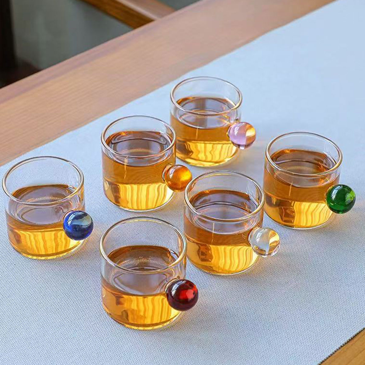 أكواب حليب زجاجية ملونة عالية  - مراجعة Highball Glass Set وسعره