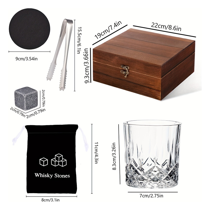 مجموعة هدايا أحجار الويسكي، 8  - مراجعة Highball Glass Set وسعره