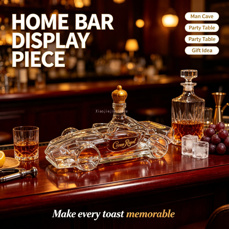 قارورة مشروبات زجاجية على شكل  - مراجعة Home Bargains وسعره
